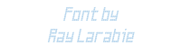 font by Ray Larabie